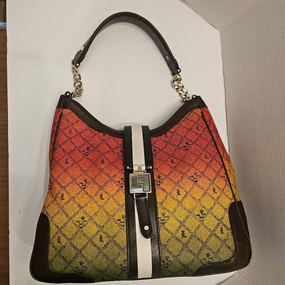 L.A.M.B Gwen Stefani Rasta Ombre Luxury Designer Shoulder Handbag - Picture 1 of 11